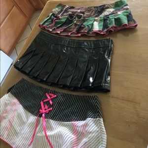 3 Go-Go Dancer / Stripper Mini Skirts