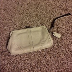 Coach leather clutch