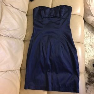 Forever 21 sweetheart dress navy size small