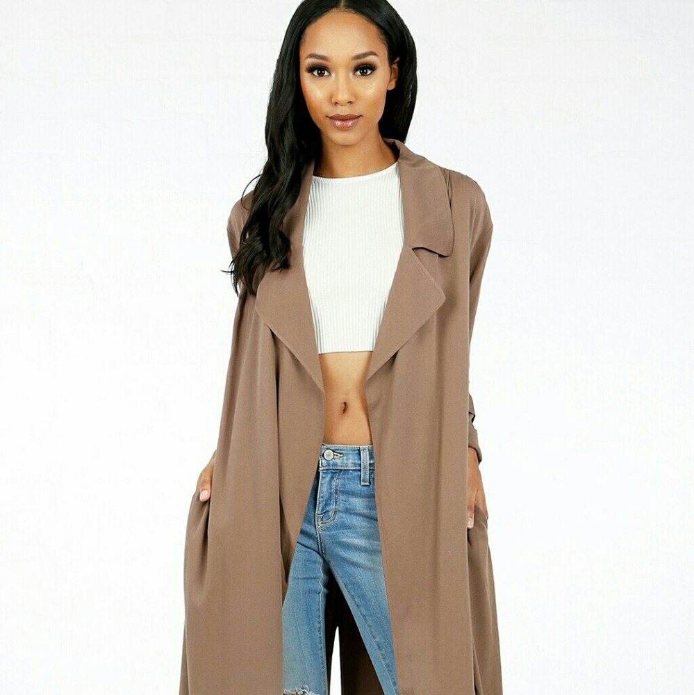 💕NEW WITH TAG! TAN DUSTER JACKET😍💕 - Picture 5 of 6
