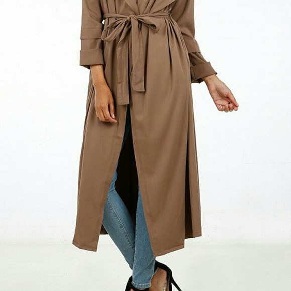 💕NEW WITH TAG! TAN DUSTER JACKET😍💕 - Picture 4 of 6