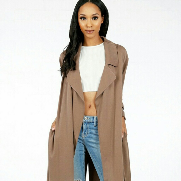 💕NEW WITH TAG! TAN DUSTER JACKET😍💕 - Picture 5 of 6