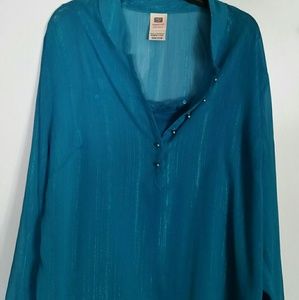 Women's Plus Size 2fer Blouse 18-20w