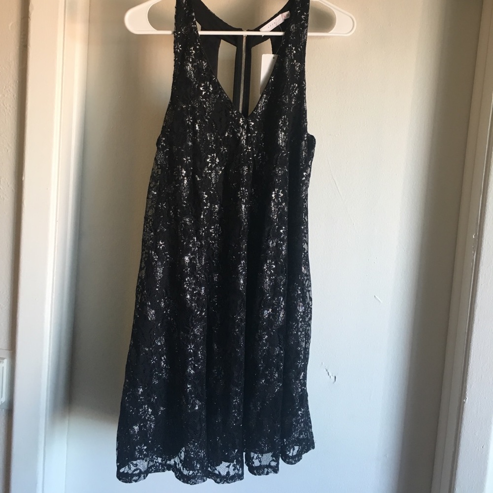 Black lush mini dress