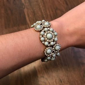 Mint and Crystal Bracelet