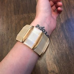 Blush and Gold Colored Bracelet