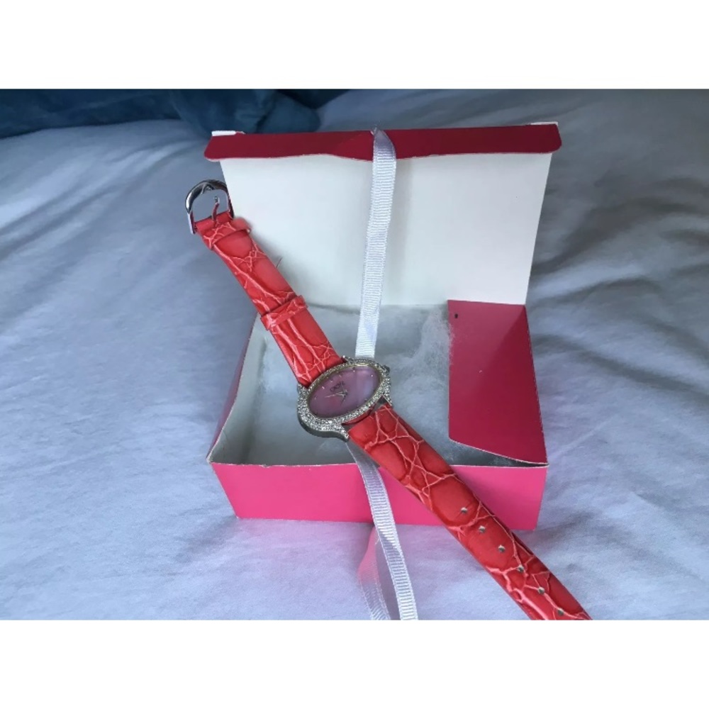 NEW cache pink watch leather band