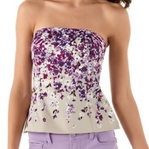 White House Black Market Floral Corset
