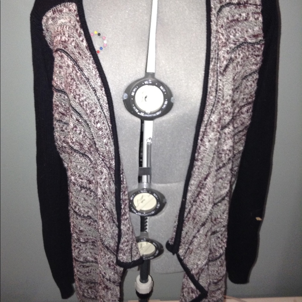 Purple and black cardigan