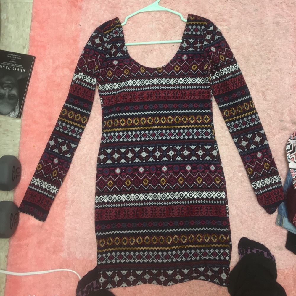 Multicolor body con dress