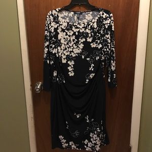 Chaps navy blue dress