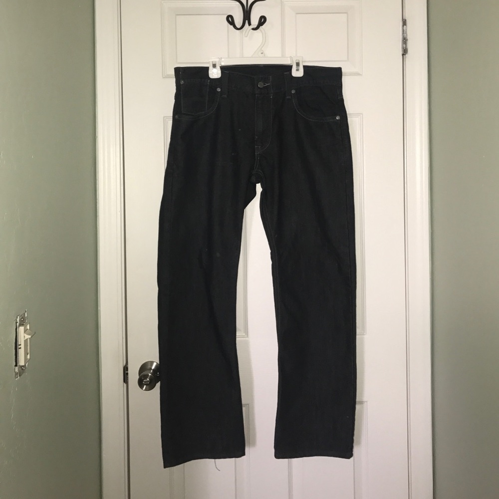 Mens Levi Strauss & Co. Dark Blue Jeans