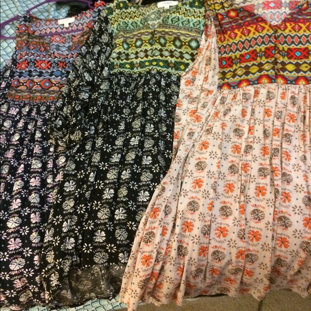 Three boutique spring dresses