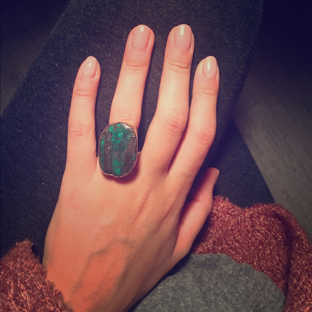 Dara Ettinger Gold plated stone ring