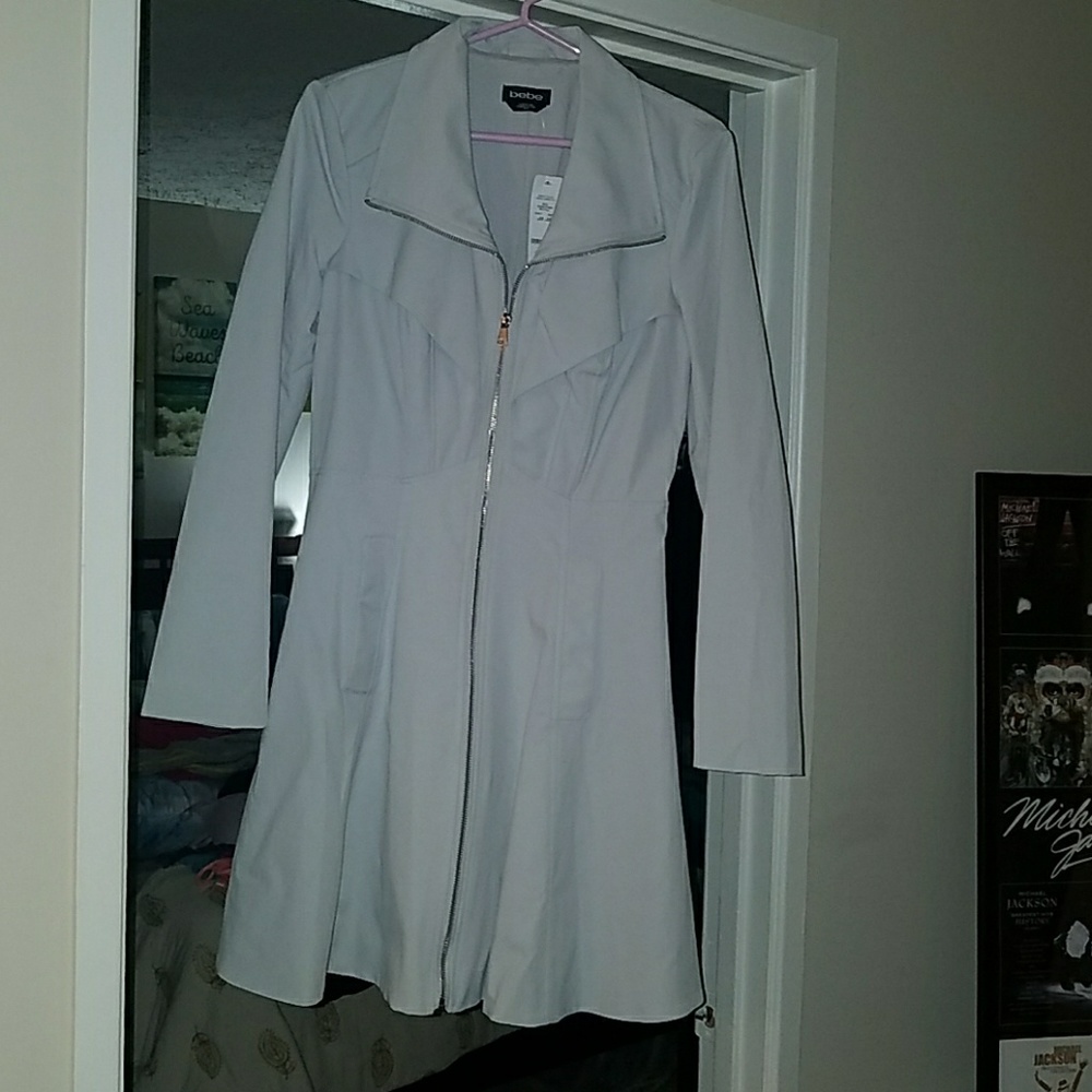 Bebe soft sky blue Margaret Tea Coat