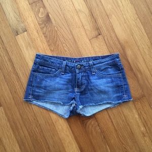 People's Liberation denim cutoff shorts size 25