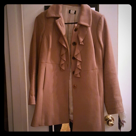 J. Crew camel colored wool coat - Picture 1 of 3