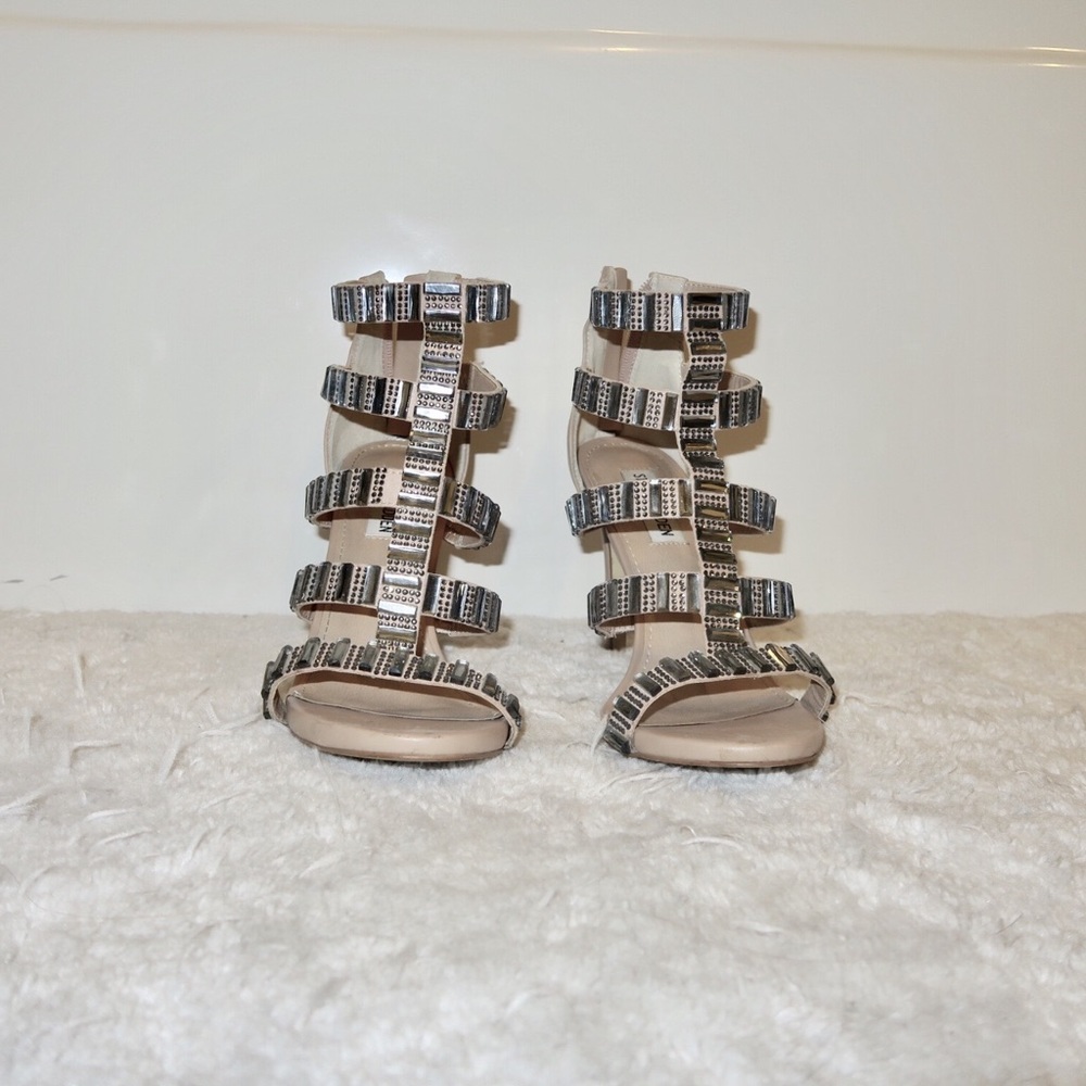 Studded nude Steve Madden heels