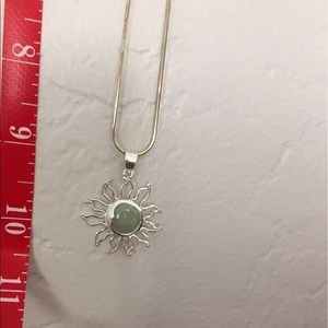 Silver Sunburst necklace
