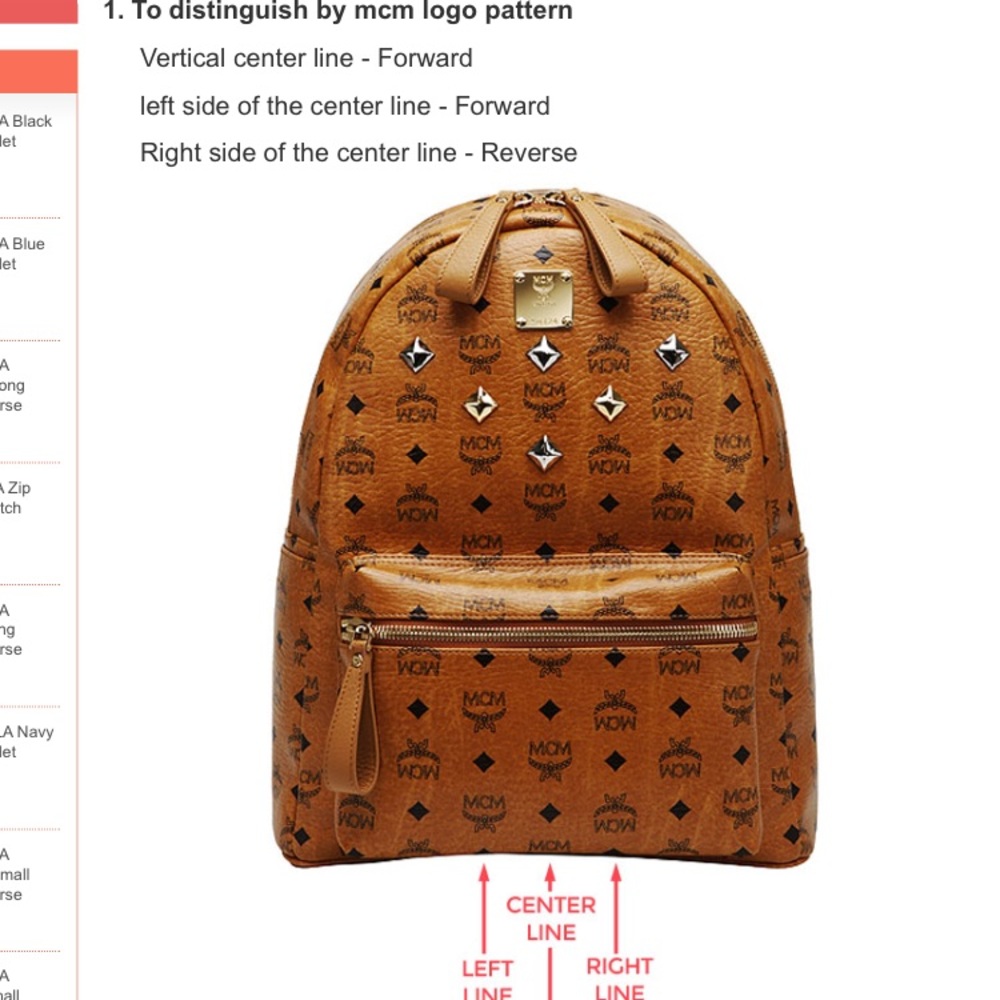How to distinguish MCM bags