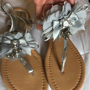 Silver sandals