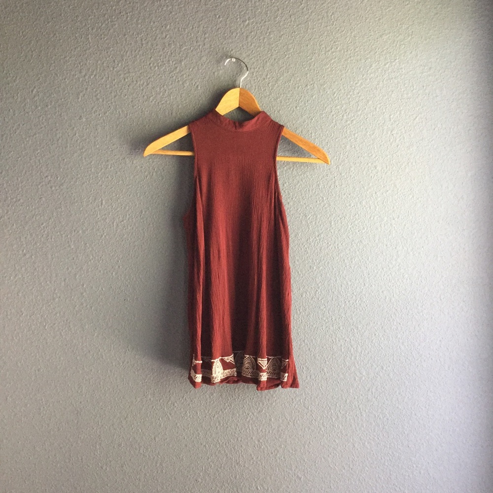 NEW🍷Merlot High Neck Tank