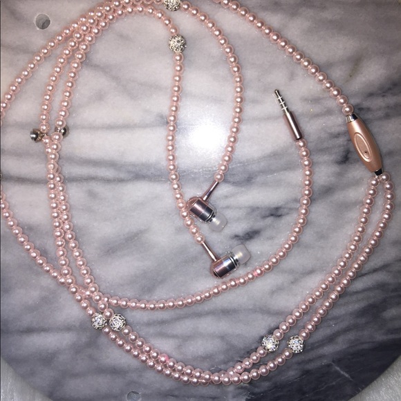 deals Other - 🎀 beaded pink ear phones 🎀