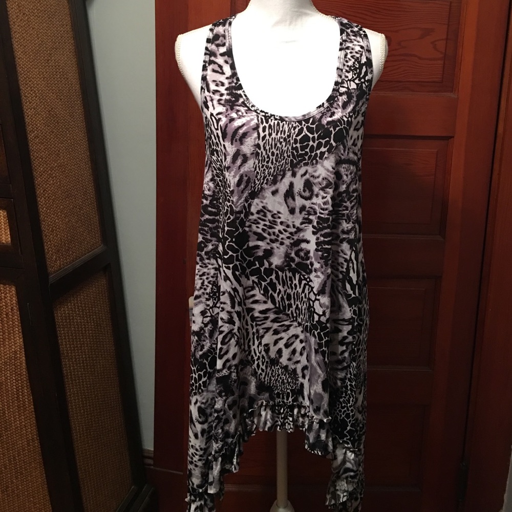 Leopard tunic top