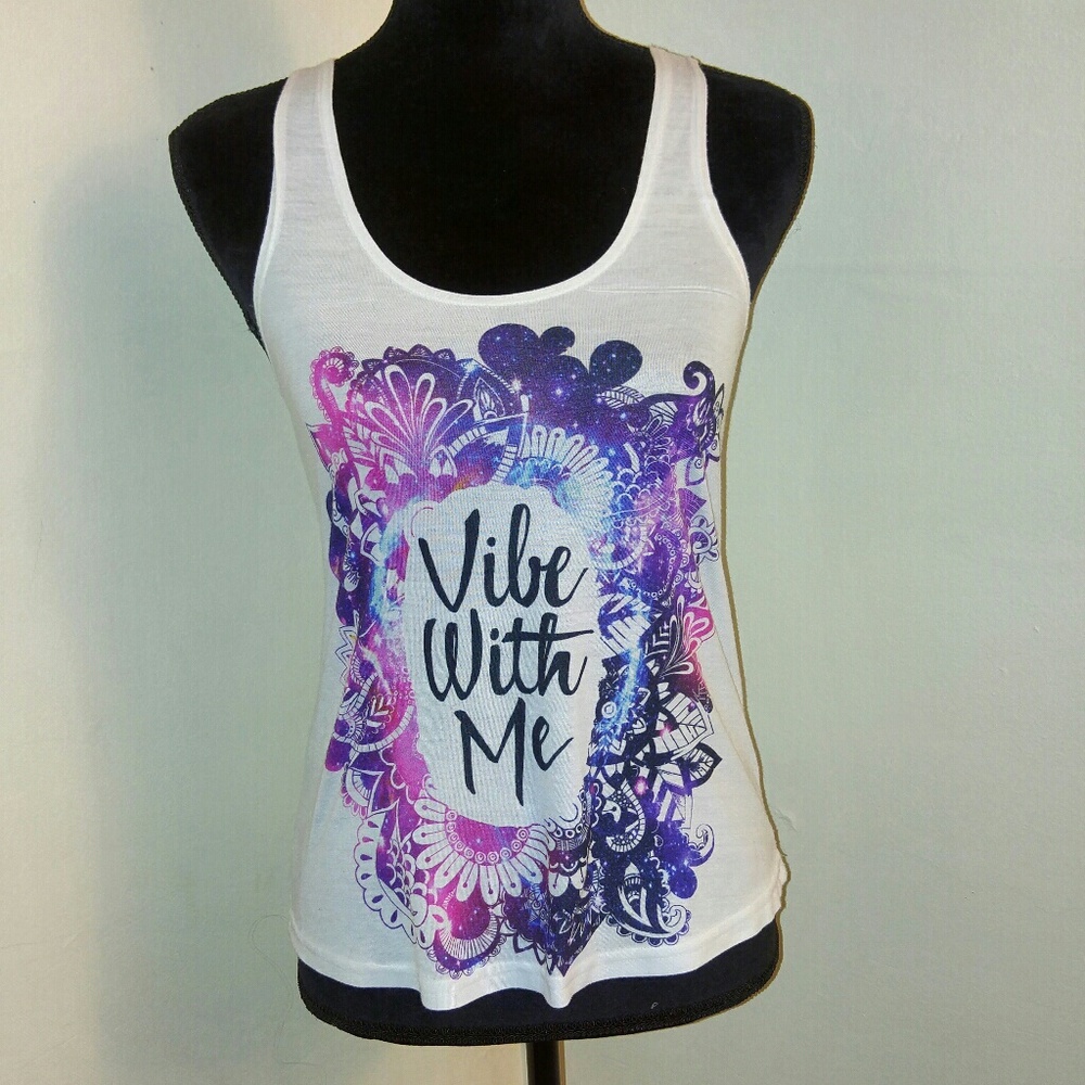 Electro Threads Vibe With Me Racerback Tank Top