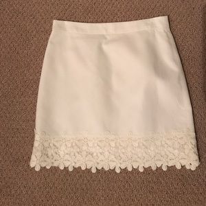 Jcrew white skirt
