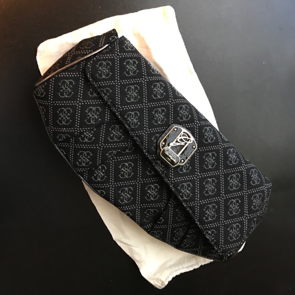 Guess Black Evening Clutch