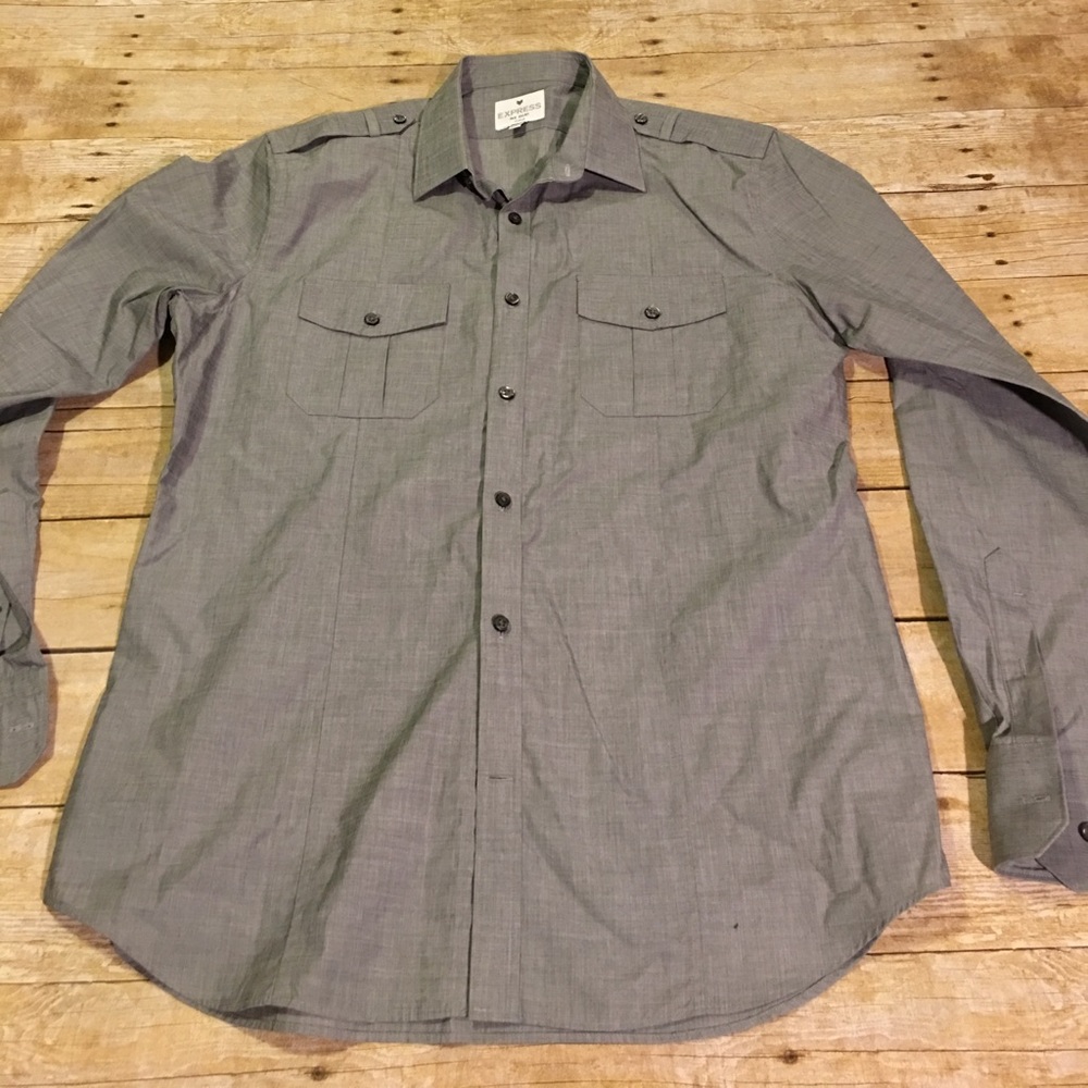 EXPRESS Mens Fitted Cotton MK 2 Shirt