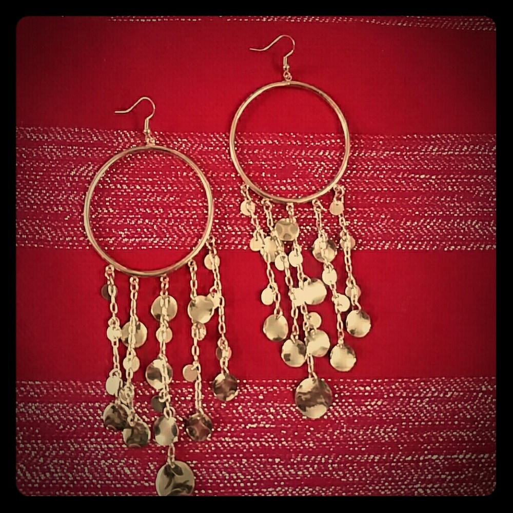 Fun gold bebe earrings