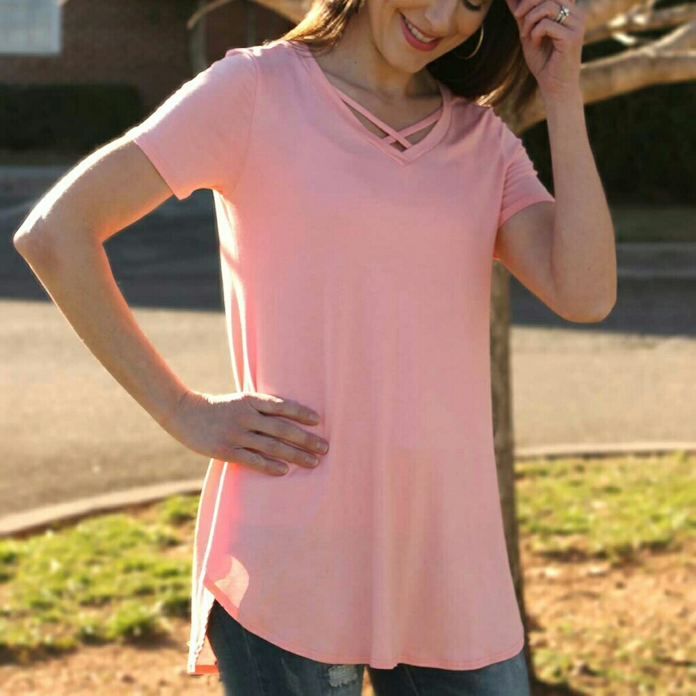 Pink Criss-cross T-shirt Bundle (2m, 1L)