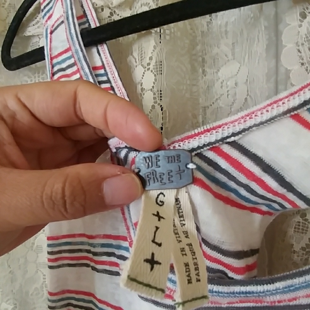 Free People Striped Racer Back Tank - Picture 2 of 3