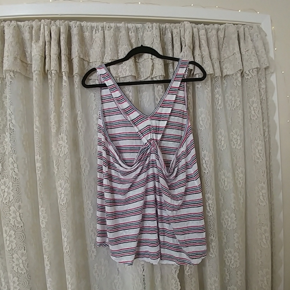 Free People Striped Racer Back Tank - Picture 3 of 3