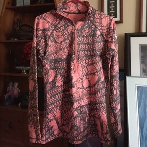 Coral Nike Pro 1/2 Zip