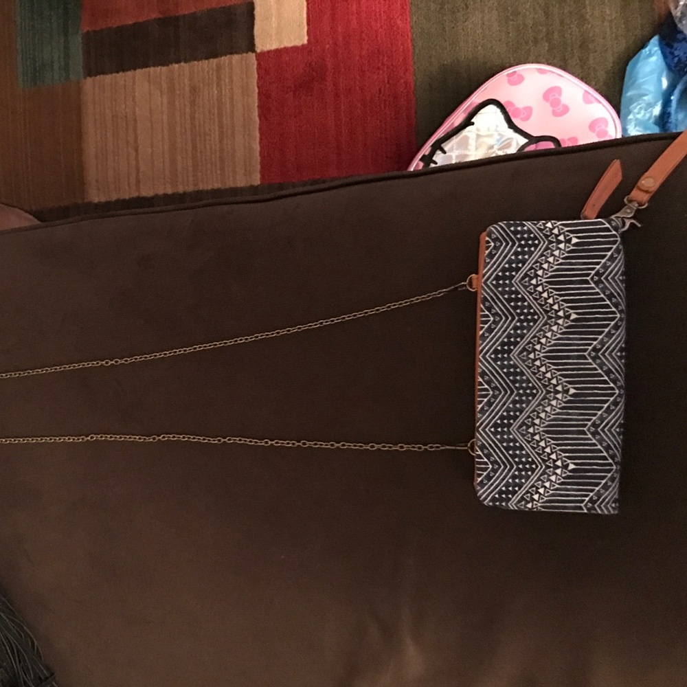 Denim clutch or small purse