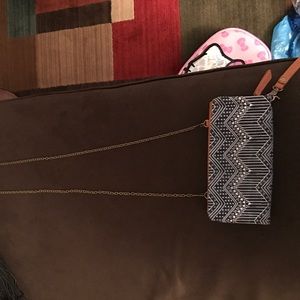 Denim clutch or small purse