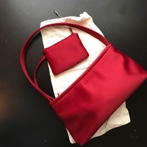 DKNY Small Red Purse with Coin Pouch Included