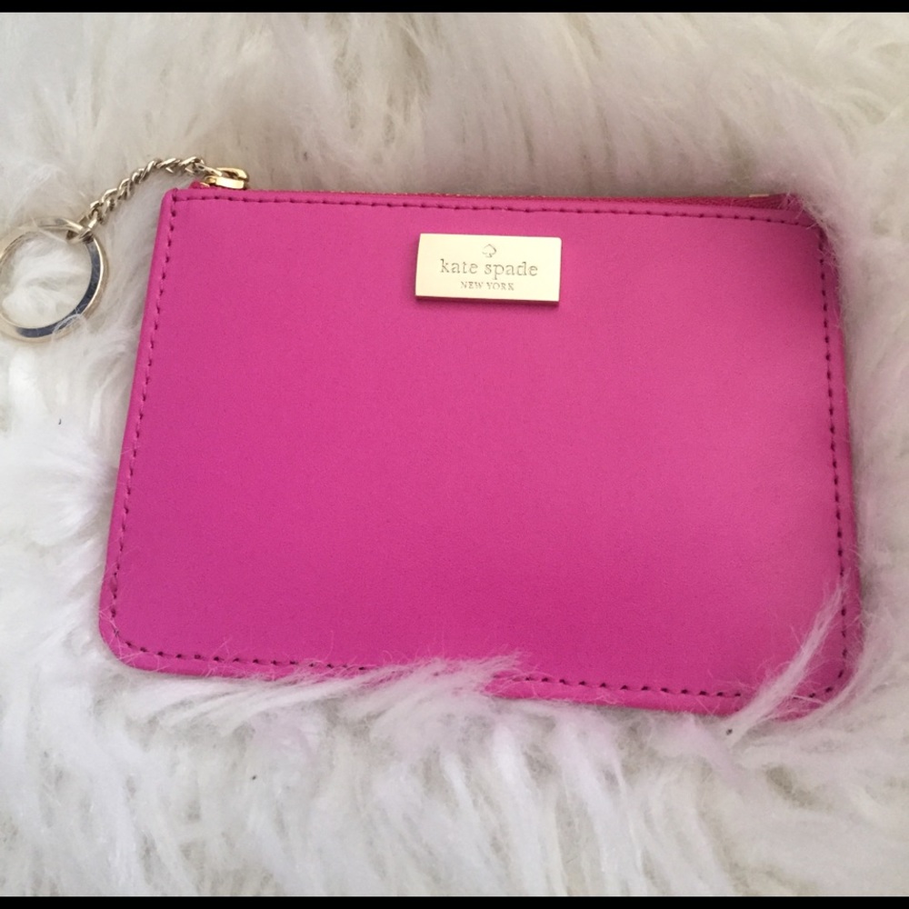 Pink Kate Spade wallet key chain. 👛