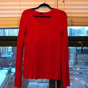 Long sleeve cotton theory top