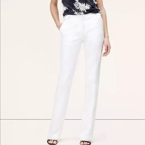 Ann Taylor Loft White Marisa Pants Size 12