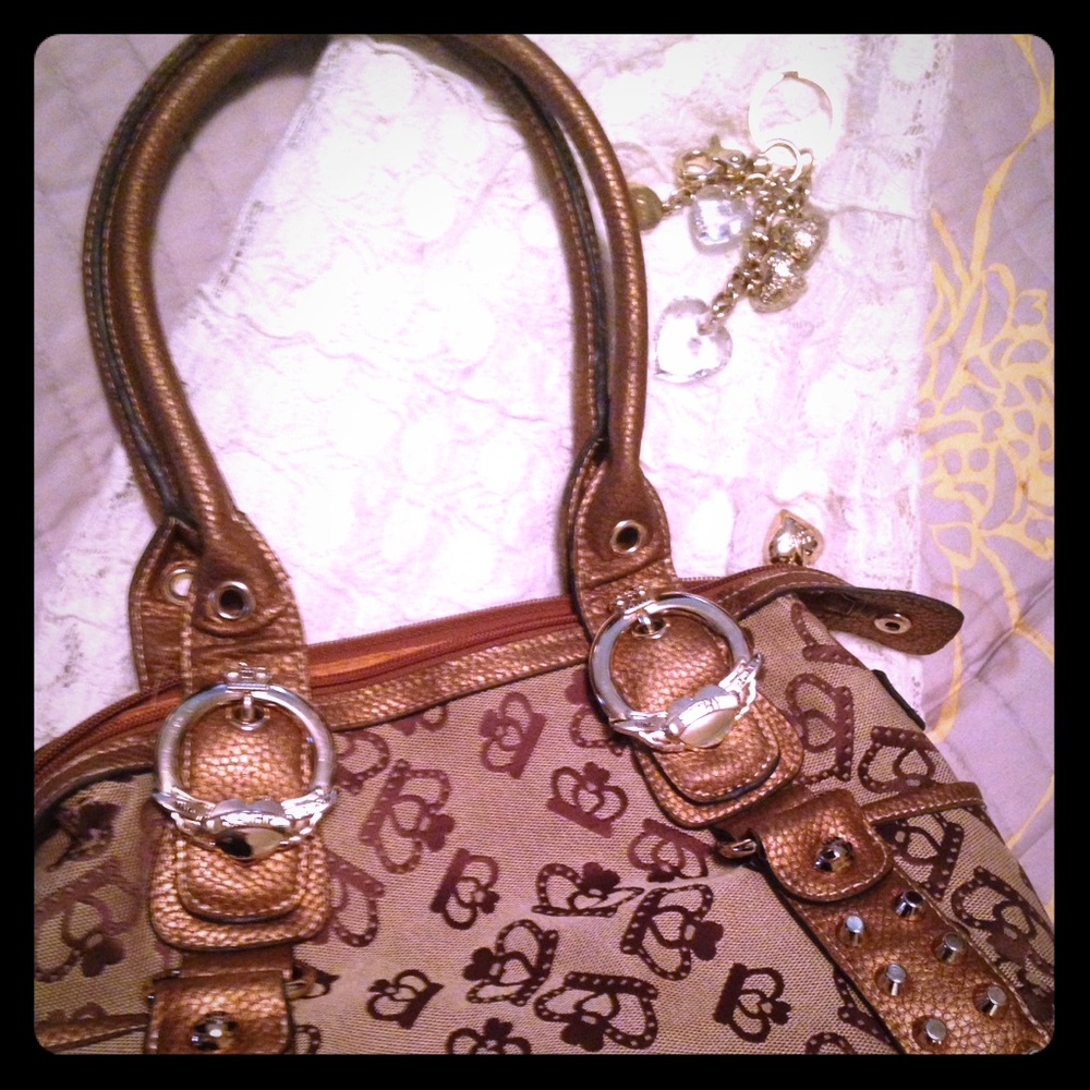 Very nice Kathy V Med sz purse +gorgeous keychain