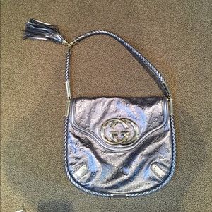Metallic Gucci bag