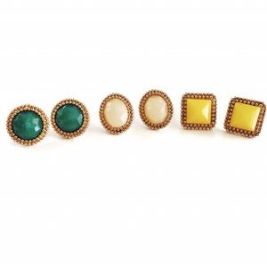 Emma’s Earth Tone 3 Piece Earring Set