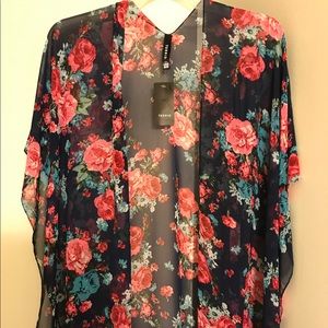 Torrid Floral Kimono Brand New
