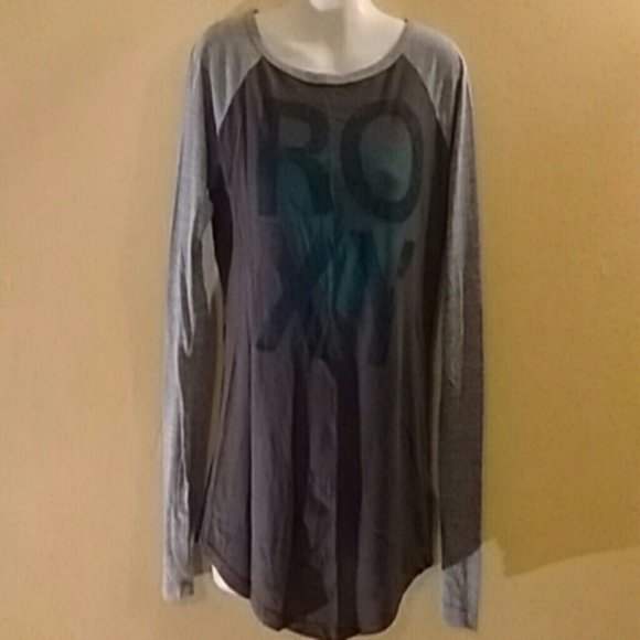 3 For $12 Sale! Roxy Baseball Shirt - Picture 1 of 3