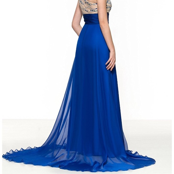 Royal blue prom dress - Picture 2 of 2