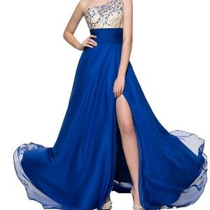 Royal blue prom dress